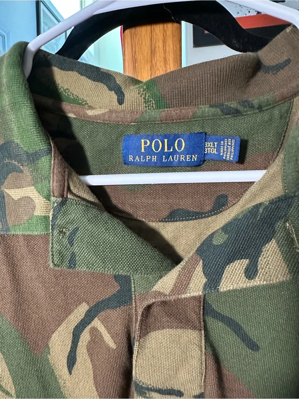 Polo Ralph Lauren Camo Print Polo Shirt 3XLT